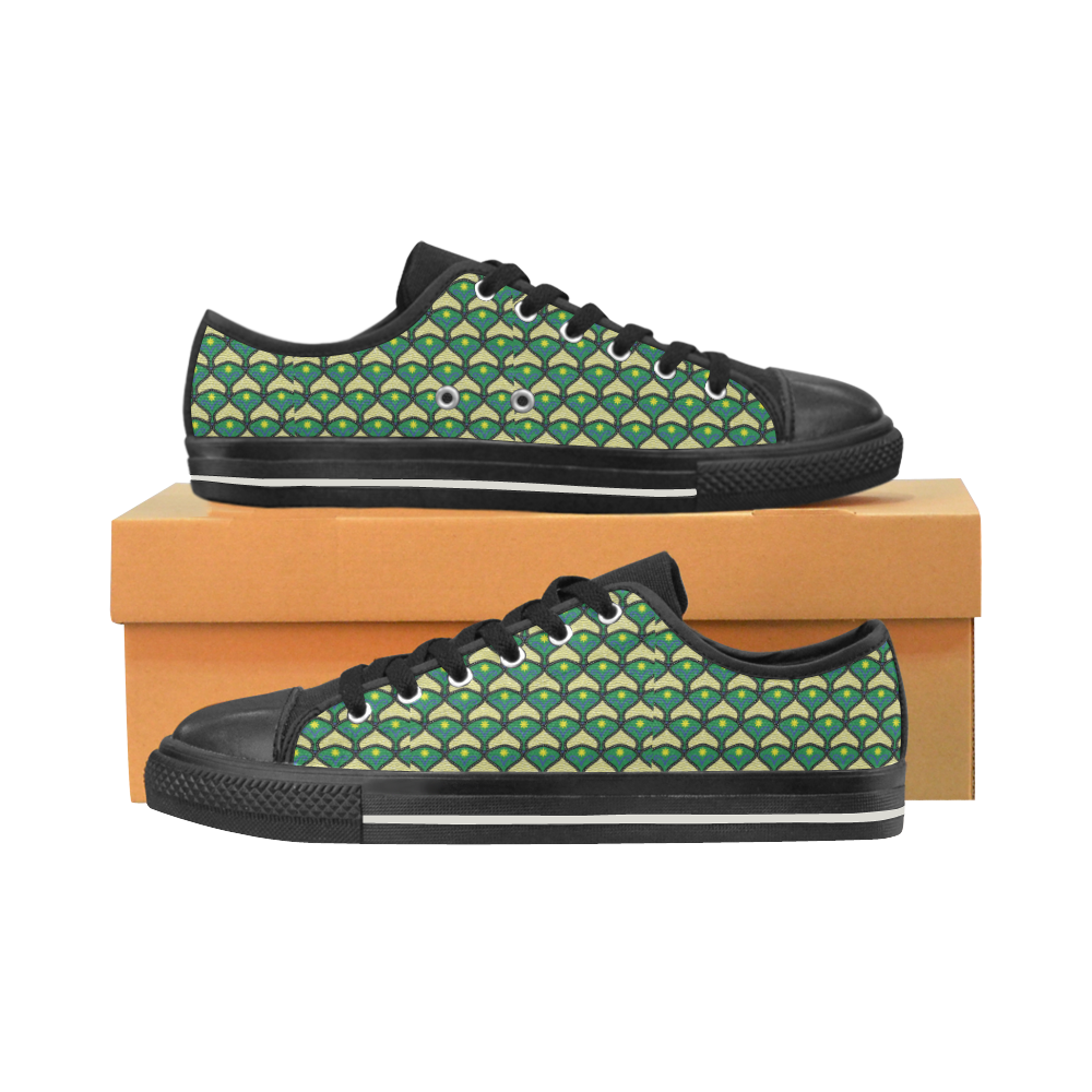 VERT Ankara Women's Classic Canvas Shoes (Model 018)