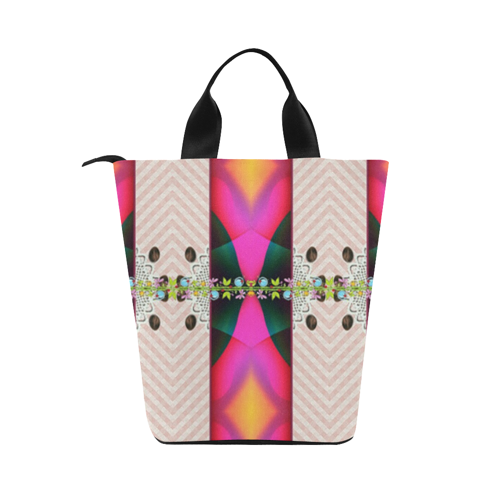 wraped lunsh bag with pattern-annabellerockz Nylon Lunch Tote Bag (Model 1670)