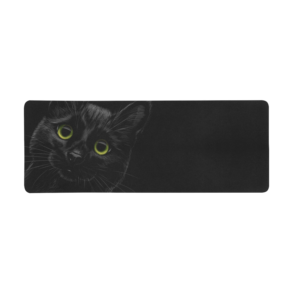Black Cat Gaming Mousepad (31"x12")
