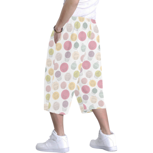 Colorful Cupcakes Men's All Over Print Baggy Shorts (Model L37)
