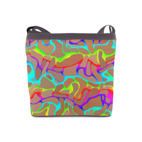 Colorful wavy shapes Crossbody Bags (Model 1613)