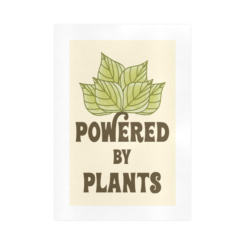 Powered by Plants (vegan) Art Print 16‘’x23‘’