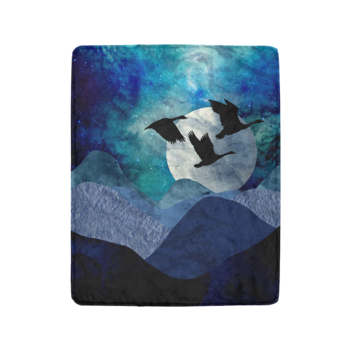 Night In The Mountains Ultra-Soft Micro Fleece Blanket 40"x50"