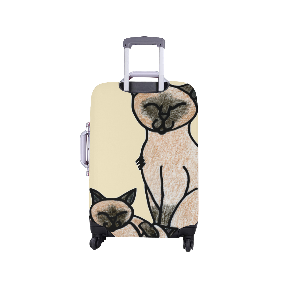 Sleepy Siamese Luggage Cover/Small 18"-21"