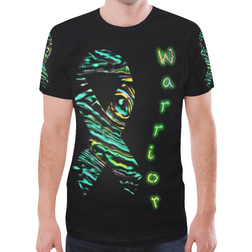 green yellow New All Over Print T-shirt for Men (Model T45)