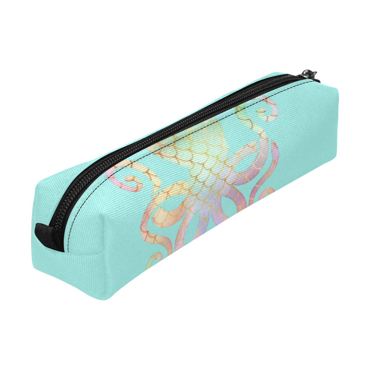 PiccoGrande's frosty lake Octopus Pencil Pouch/Small (Model 1681)