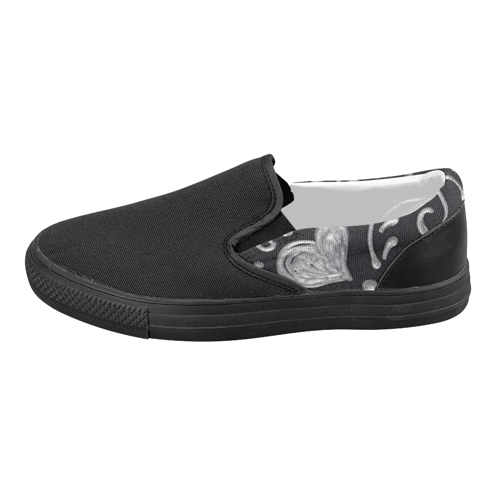 Sillver Heart Women's Slip-on Canvas Shoes (Model 019)