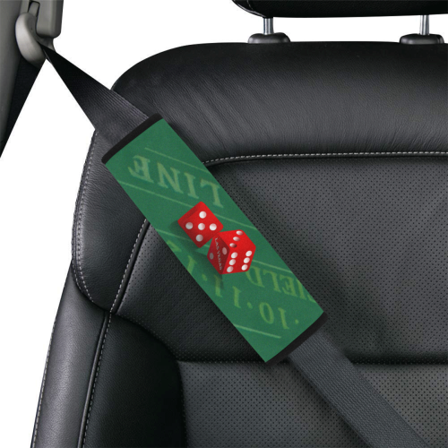 Las Vegas Dice on Craps Table Car Seat Belt Cover 7''x8.5''