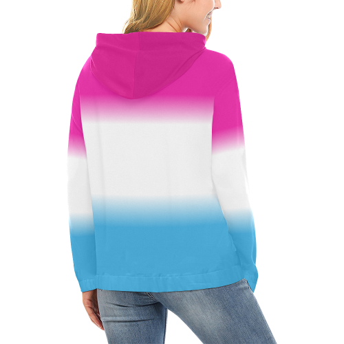 Lotus Logo Hoodie All Over Print Hoodie for Women (USA Size) (Model H13)
