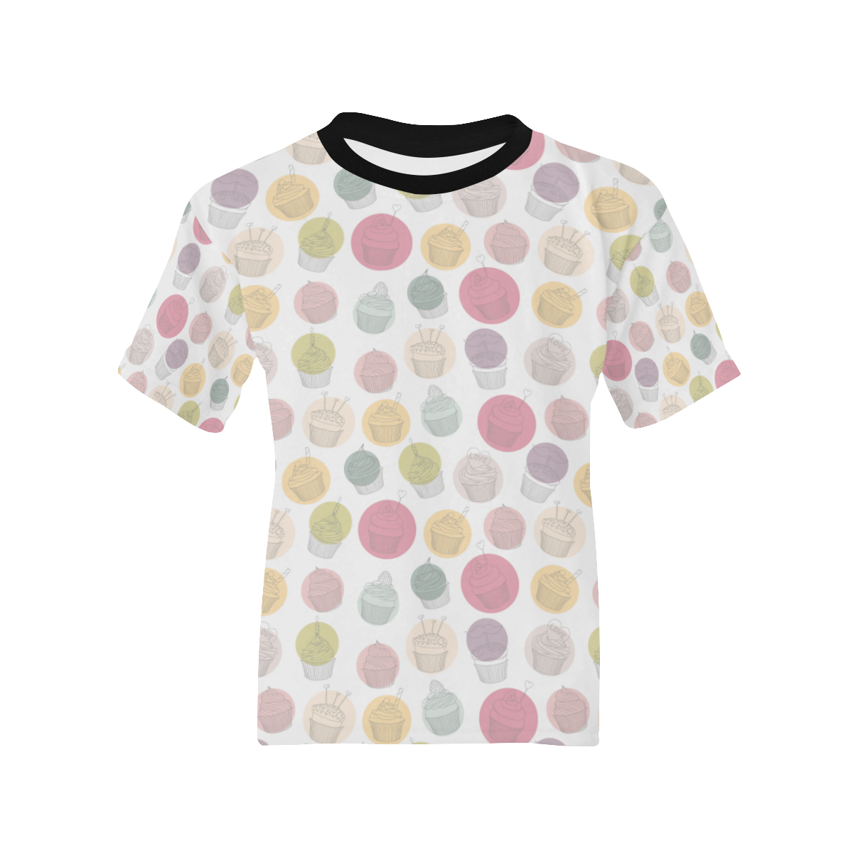 Colorful Cupcakes Kids' All Over Print T-shirt (Model T65)