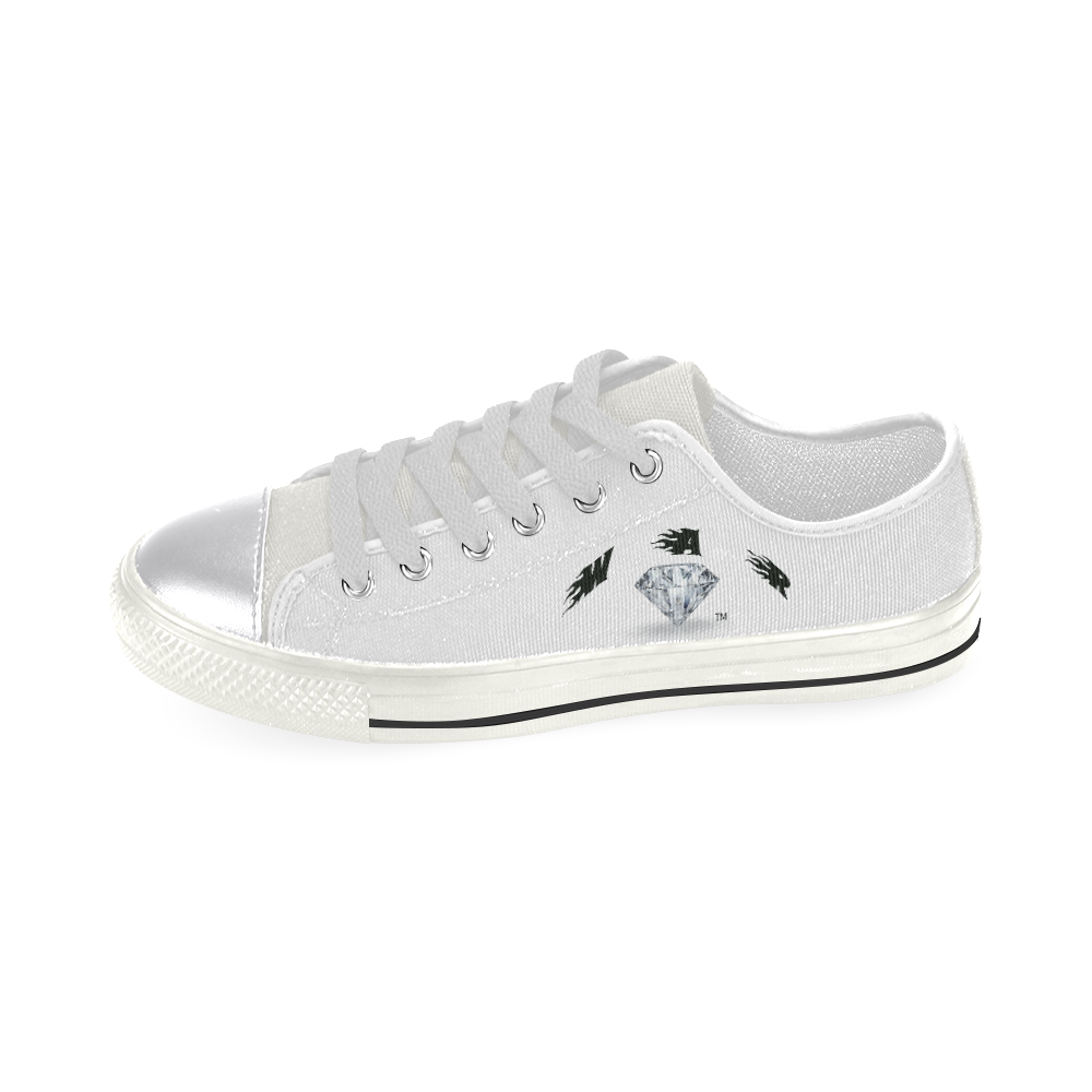 WOMEN CANVAS WHITE Women's Classic Canvas Shoes (Model 018)