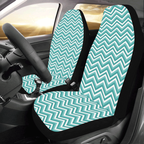 Turquoise Chevron Car Seat Covers (Set of 2)