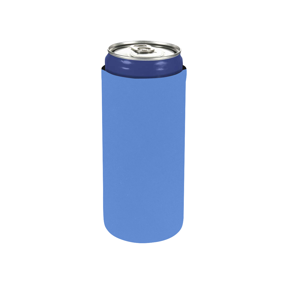 color cornflower blue Neoprene Can Cooler 5" x 2.3" dia.