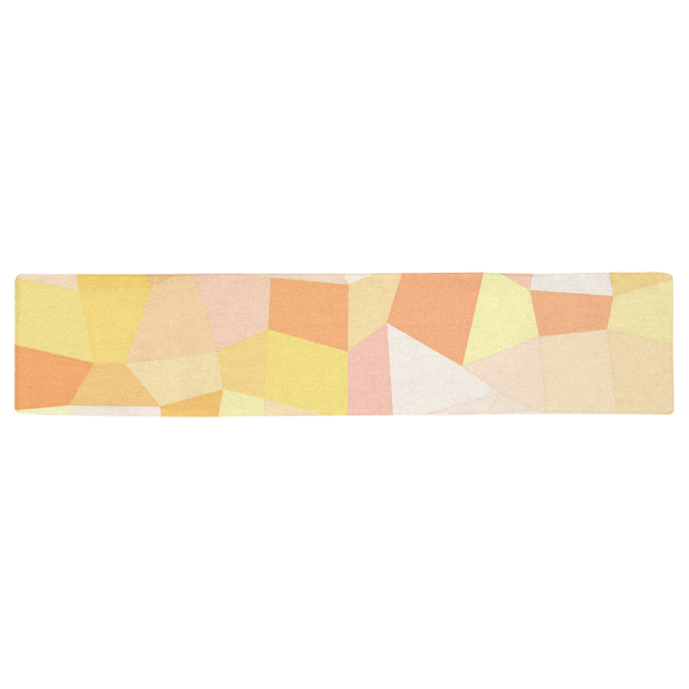 Yellow Gold Mosaic Table Runner 16x72 inch