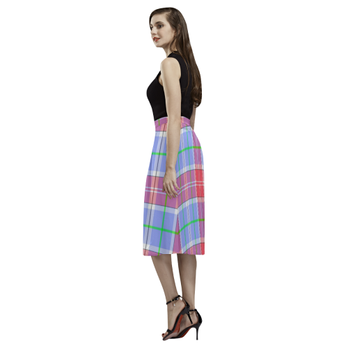 PINK TARTAN 5 Aoede Crepe Skirt (Model D16)