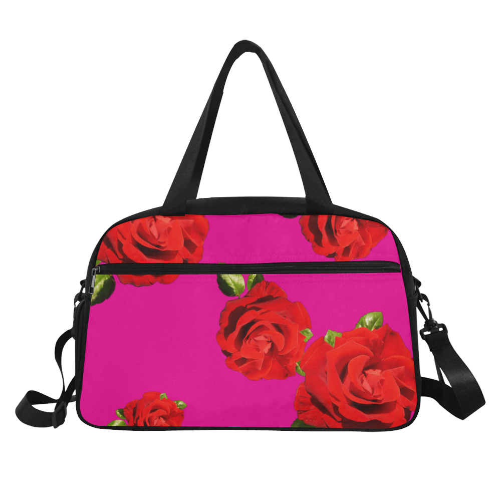 Fairlings Delight's Floral Luxury Collection- Red Rose Fitness Handbag 53086a5 Fitness Handbag (Model 1671)