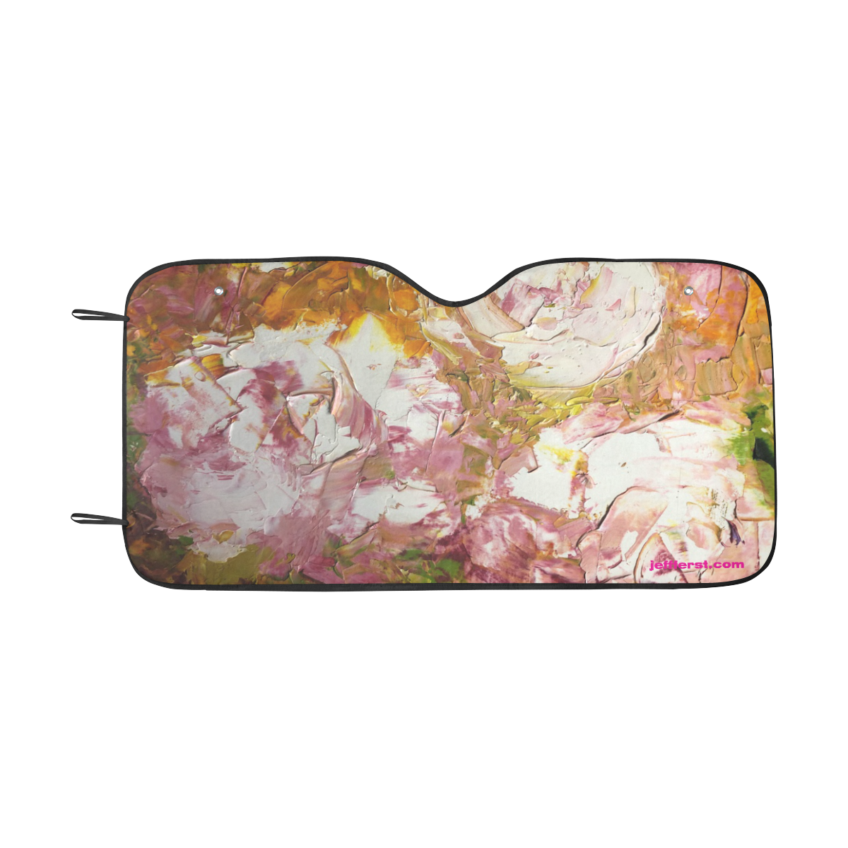 white roses Car Sun Shade 55"x30"