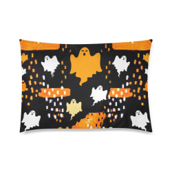 Patched Boo Custom Zippered Pillow Case 20"x30"(Twin Sides)