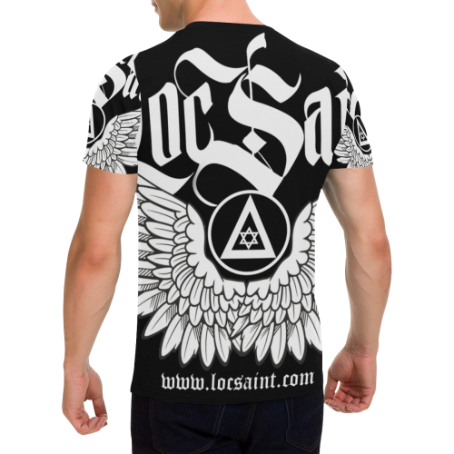 "Wings & Halo" All Over Print T Men's All Over Print T-Shirt with Chest Pocket (Model T56)