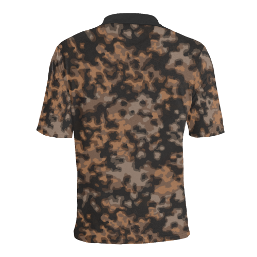 rauchtarn autumn camouflage Men's All Over Print Polo Shirt (Model T55)