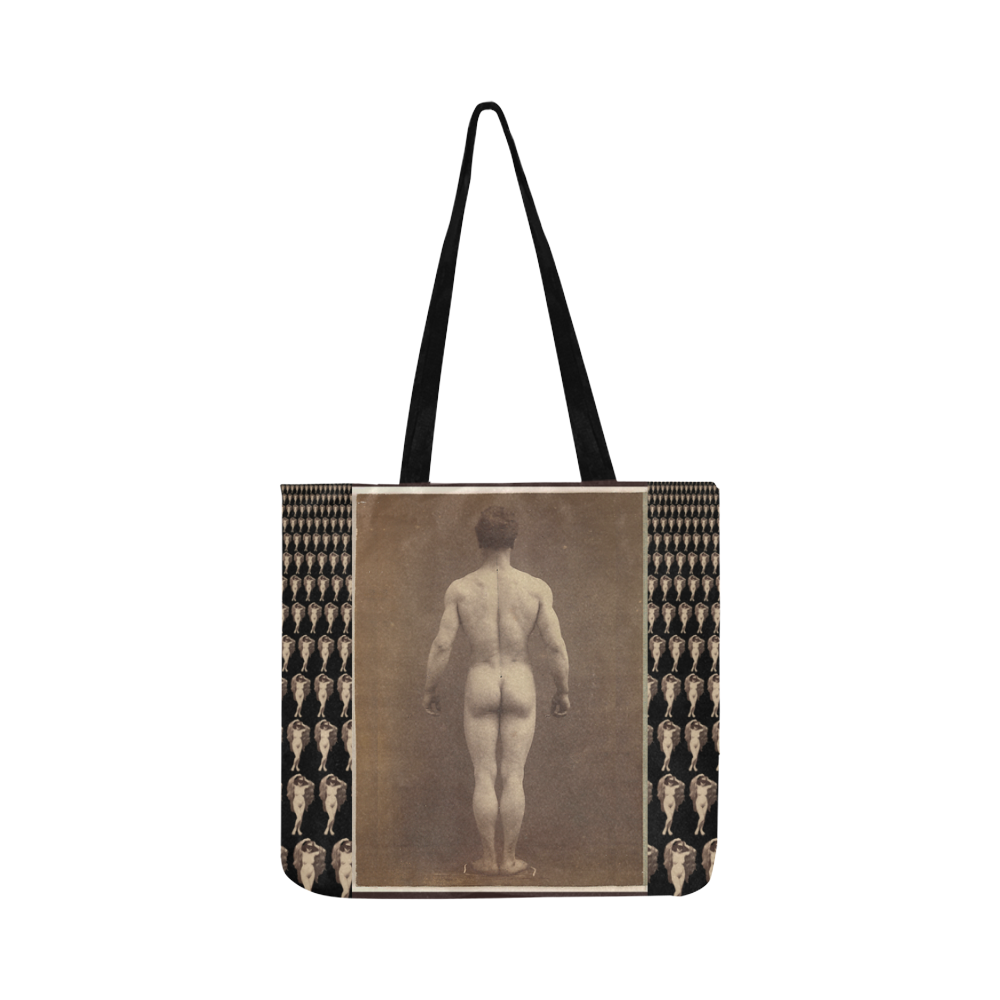 From Behind Reusable Shopping Bag Model 1660 (Two sides)