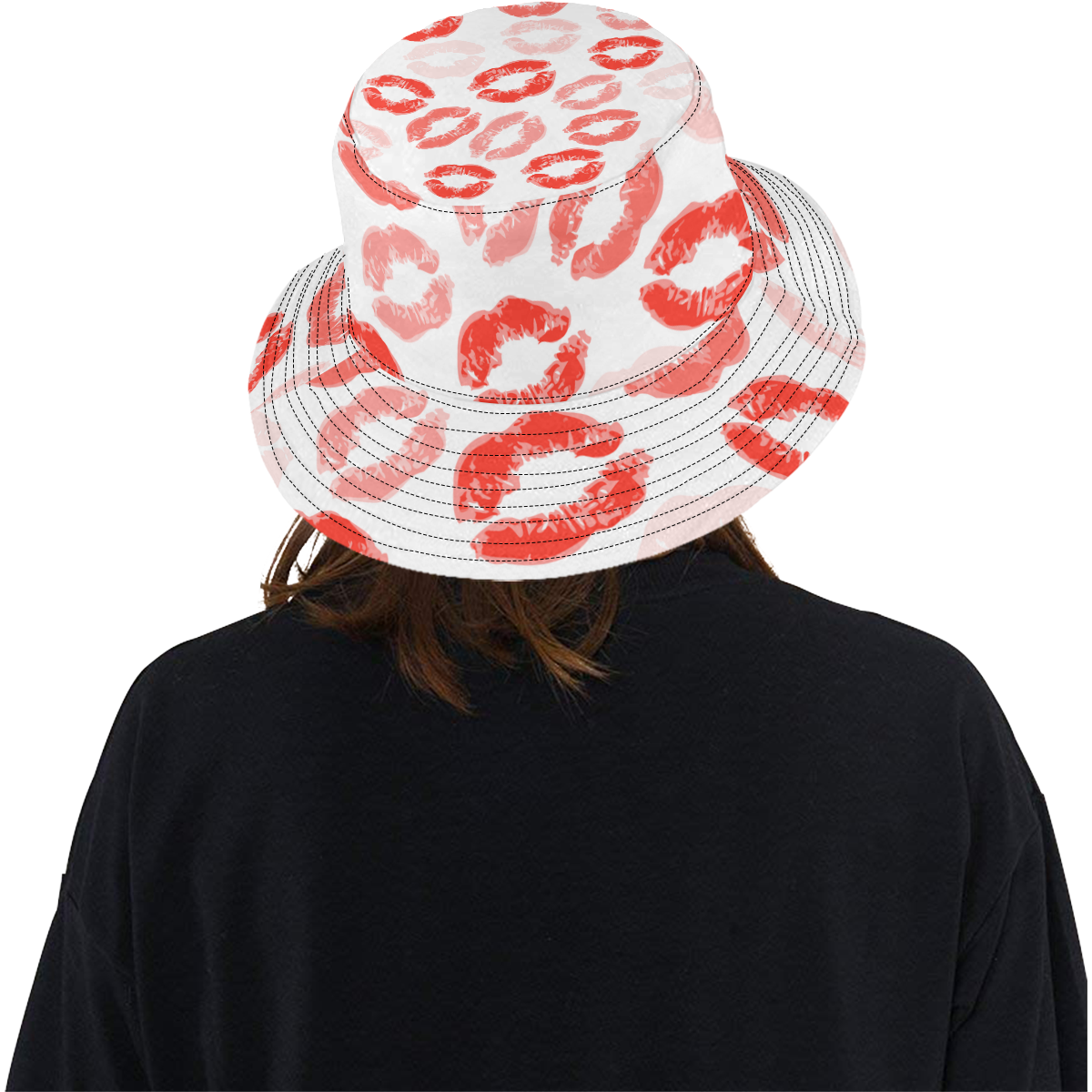 lips background All Over Print Bucket Hat