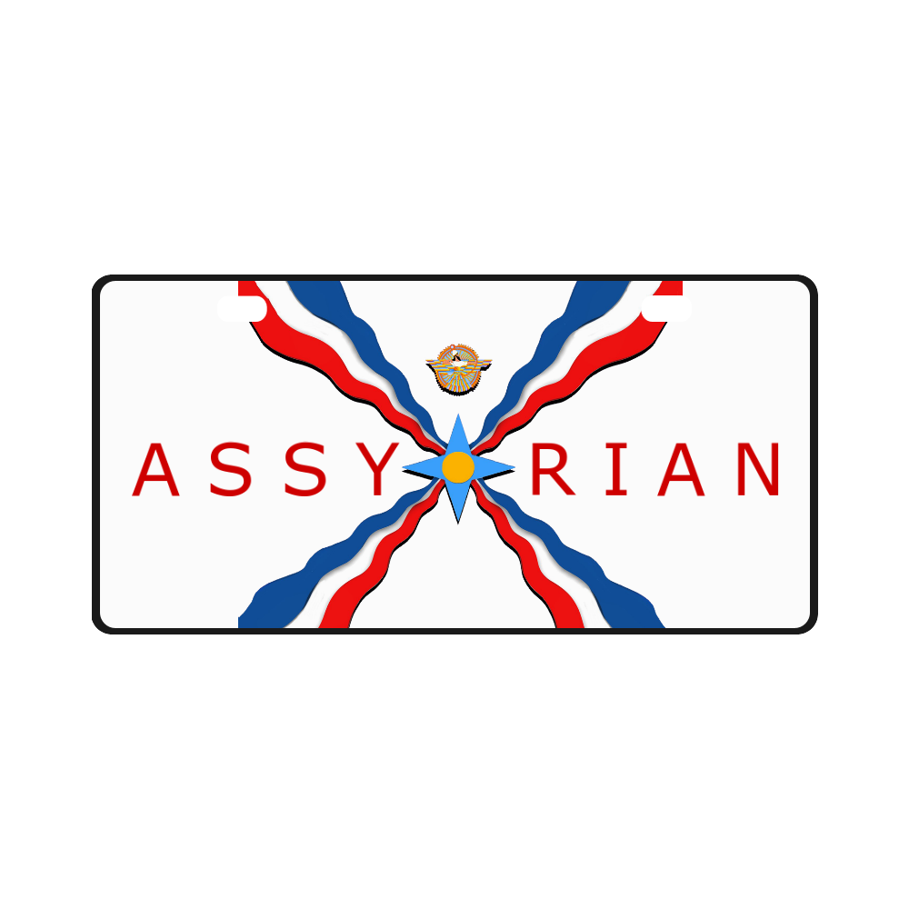 Assyrian Flag License Plate
