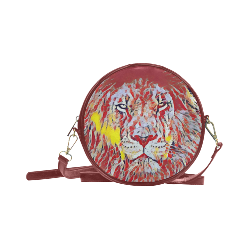 Lion of Judah Round Sling Bag (Model 1647)