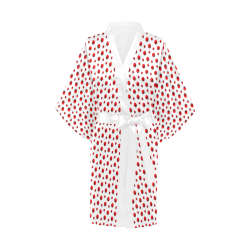 Rambunctious Red Polka Dots Kimono Robe