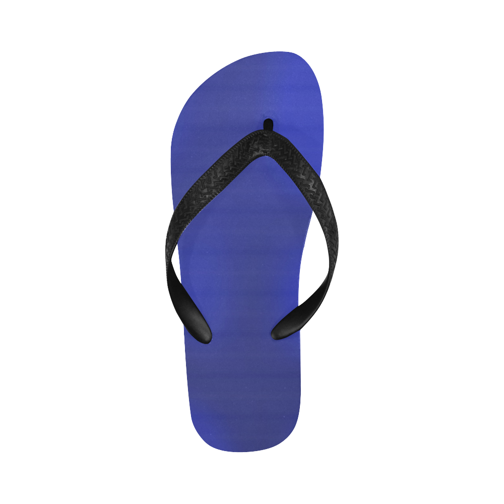 Plastic Blue Horizontal Stripes Flip Flops for Men/Women (Model 040)