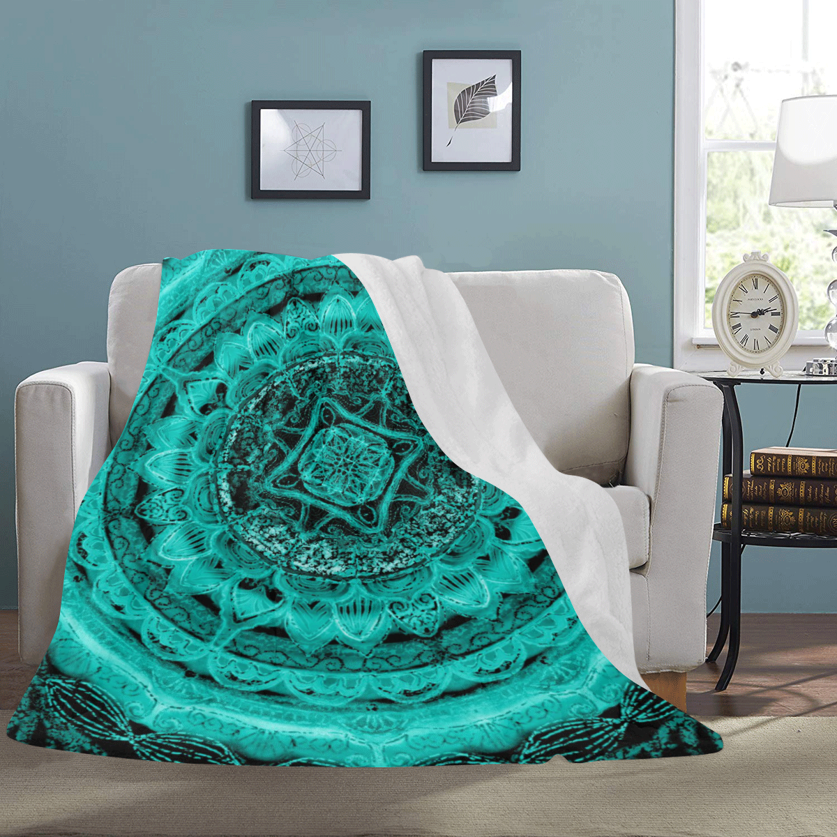 delicate silk mandala 17 Ultra-Soft Micro Fleece Blanket 60"x80"