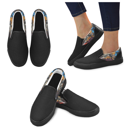 Soul Draft Women's Unusual Slip-on Canvas Shoes (Model 019)