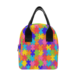 Rainbow Jigsaw Puzzle Zipper Lunch Bag (Model 1689)