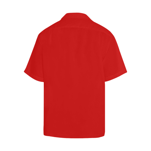Ravishing Red Solid Colored Hawaiian Shirt (Model T58)