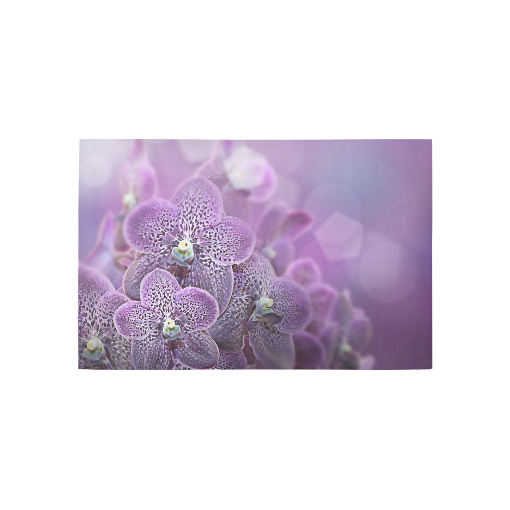 Misty Lavender Orchids Area Rug 5'x3'3''