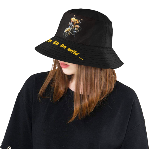 Born to be wild Motorcycle All Over Print Bucket Hat