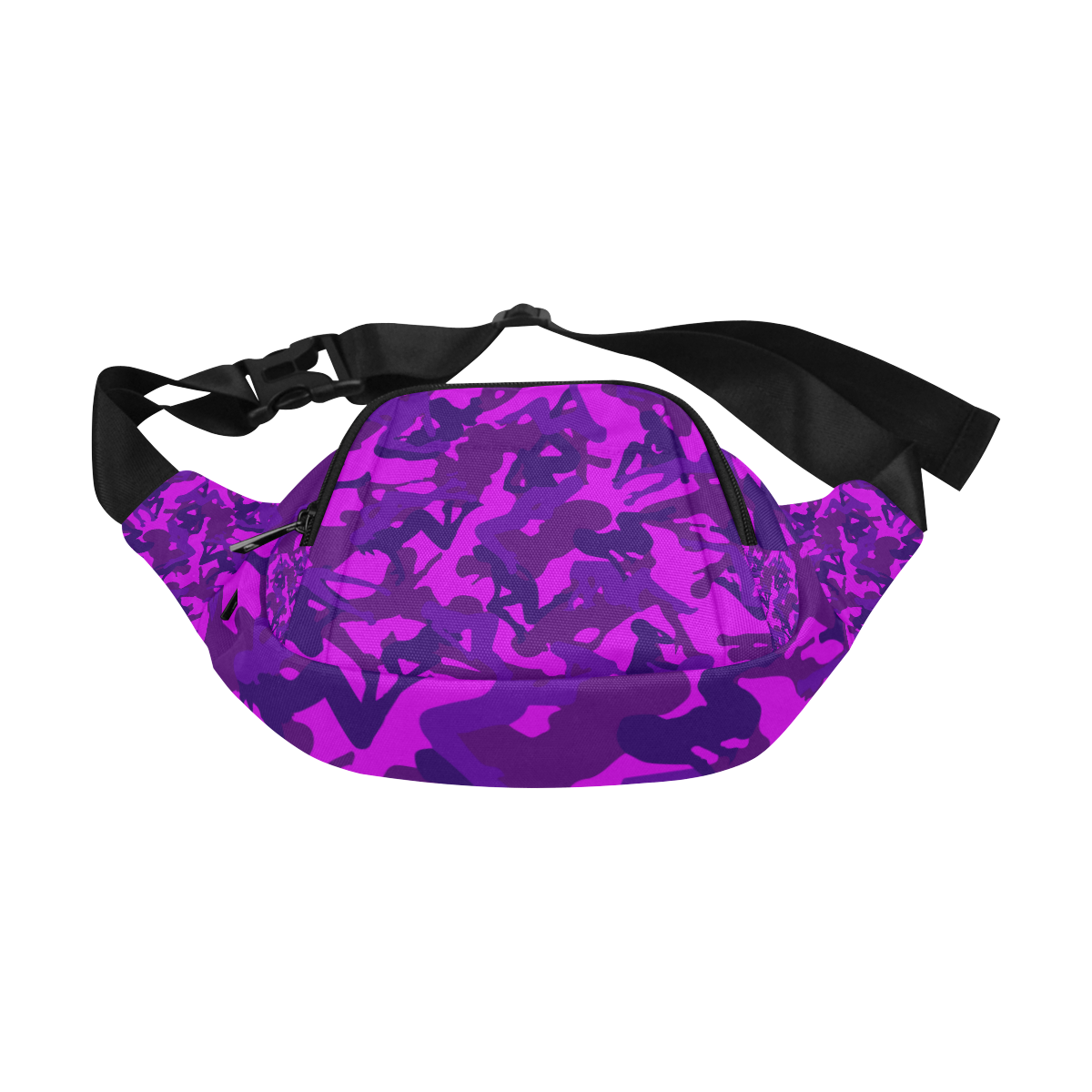 space virginz camo purple bag Fanny Pack/Small (Model 1677)