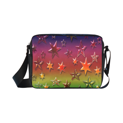 Rainbow Stars Classic Cross-body Nylon Bags (Model 1632)
