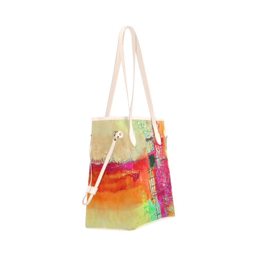 groove Clover Canvas Tote Bag (Model 1661)