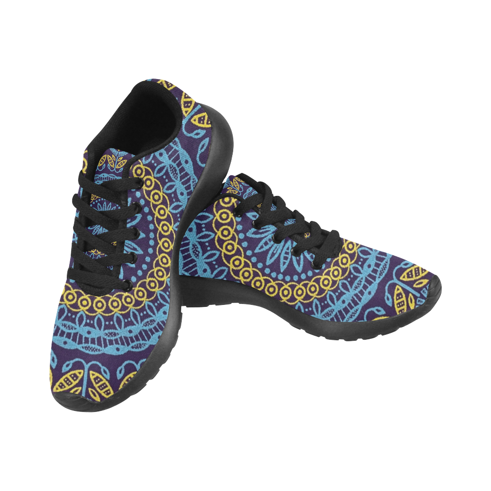 MANDALA PLANETS ALIGN Women's Running Shoes/Large Size (Model 020)