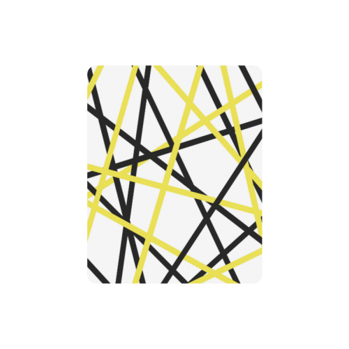 Black and yellow stripes Rectangle Mousepad
