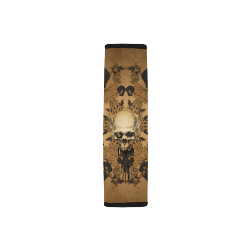 Skull with skull mandala on the background Car Seat Belt Cover 7''x8.5''