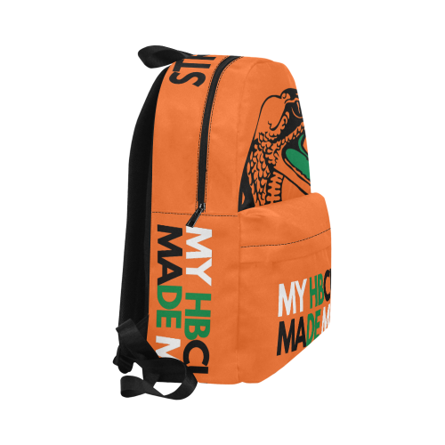 MY HBCU MADE ME Backpack Orange Unisex Classic Backpack (Model 1673)