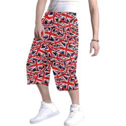 Union Jack British UK Flag Men's All Over Print Baggy Shorts (Model L37)