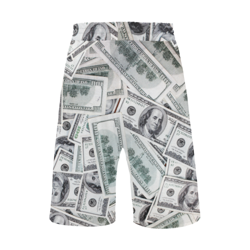 Cash Money / Hundred Dollar Bills Men's All Over Print Casual Shorts (Model L23)