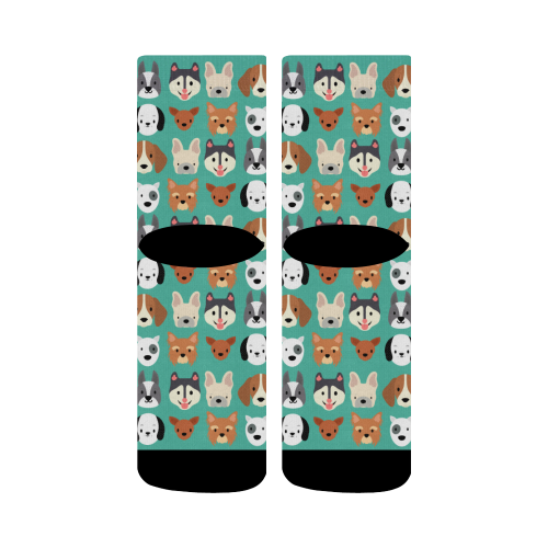 Dog faces pattern Crew Socks