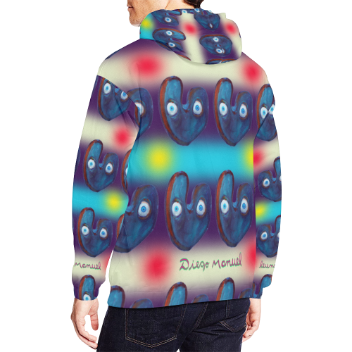 graffiti-real-19-tapiz-5 All Over Print Hoodie for Men/Large Size (USA Size) (Model H13)