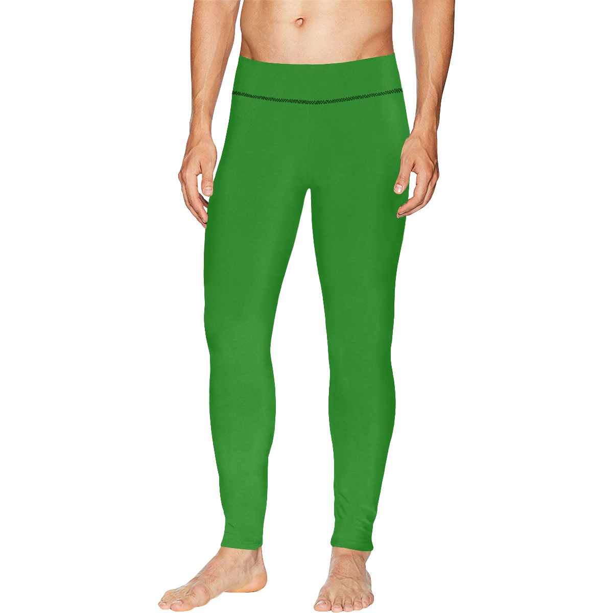 color forest green Men's All Over Print Leggings (Model L38)