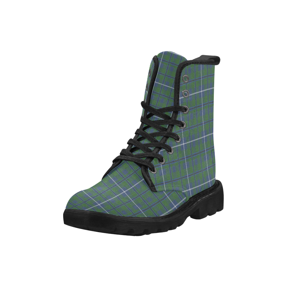 Douglas Tartan Martin Boots for Men (Black) (Model 1203H)