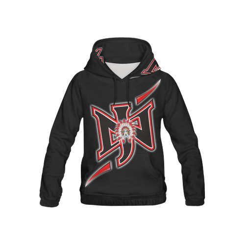 North Jackson High School - 3XS to L All Over Print Hoodie for Kid (USA Size) (Model H13)
